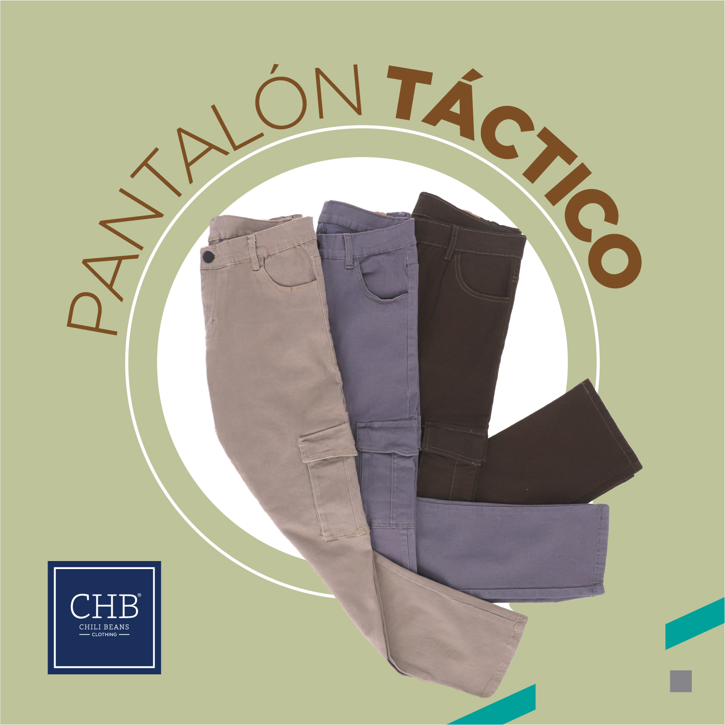 Pantalón Táctico Color Verde Militar Para Hombre Slim Fit Ajuste Cómodo