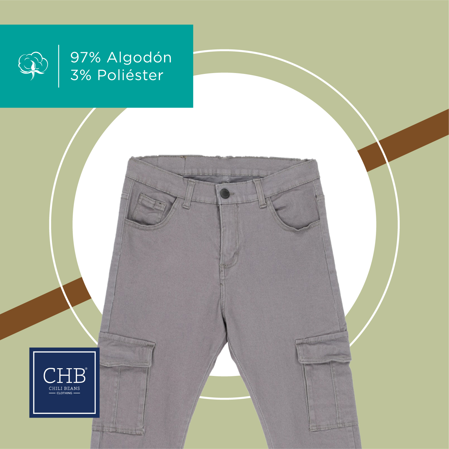 Pantalón Táctico Color Verde Militar Para Hombre Slim Fit Ajuste Cómodo