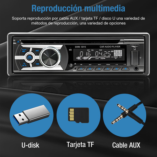 Auto Estereo Bluetooth Reproductor Dvd Cd Radio Para Carro
