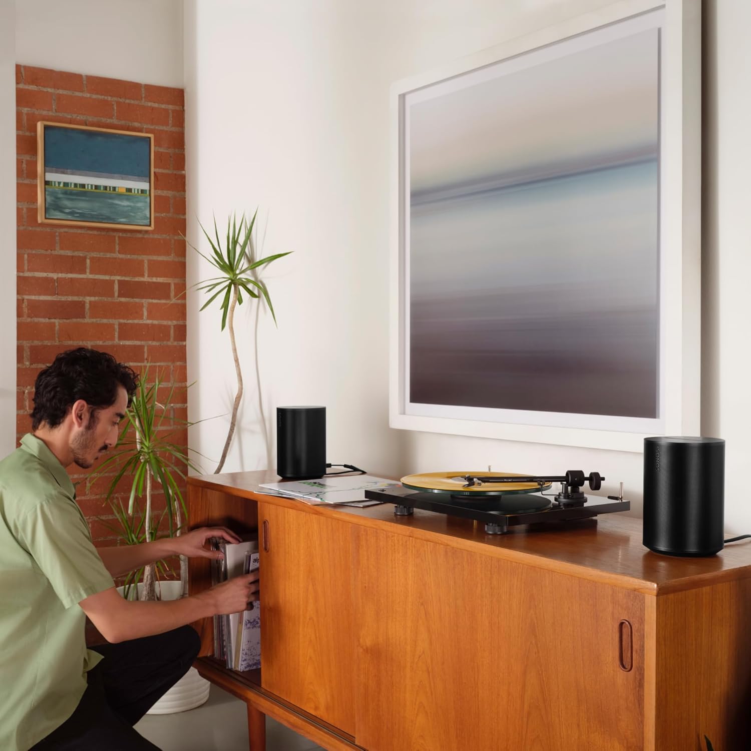 Sonos Era 100 Bocina Inalámbrica con Acústica Avanzada y Conectividad Wi-Fi y Bluetooth, Compatible con Amazon Alexa - Color Negro