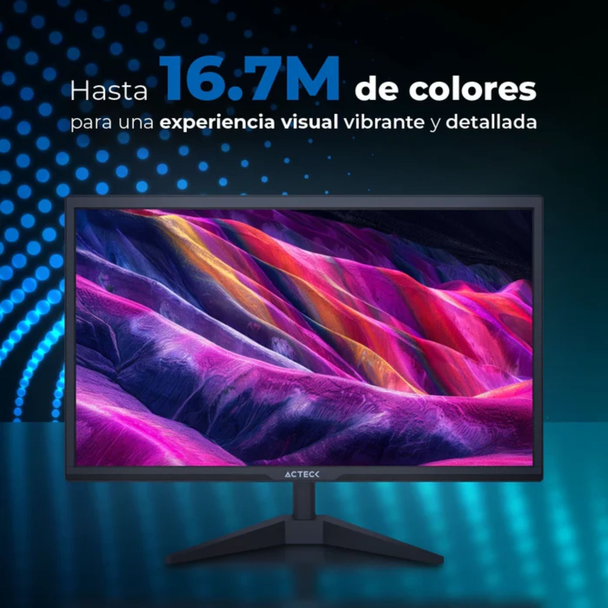 Monitor LED Acteck Captive Brite CB195 de 19.5'', HD, VGA/HDMI, 75 Hz, Negro