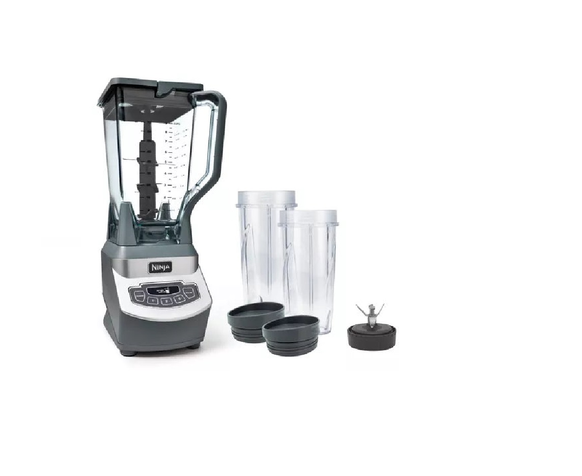 Licuadora Ninja Professional Blender & Nutri Ninja Cups Con 2 Vasos Potencia y Sabor en un Solo Paso