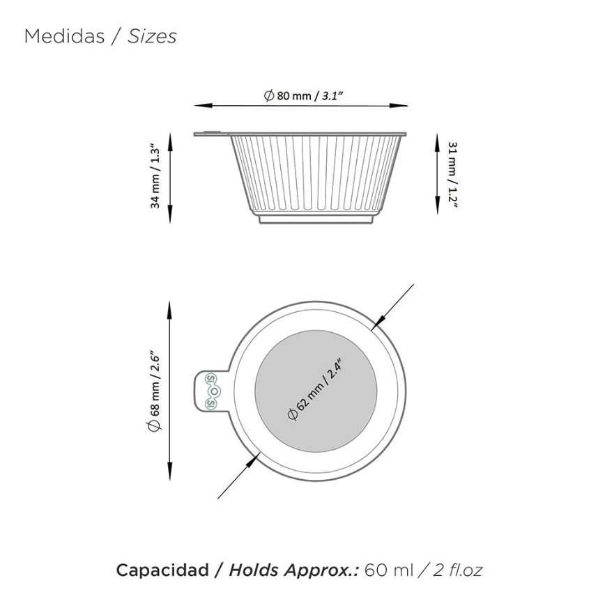 Molde Para Cupcakes Para 4 unidades 100% Silicón Platinum
