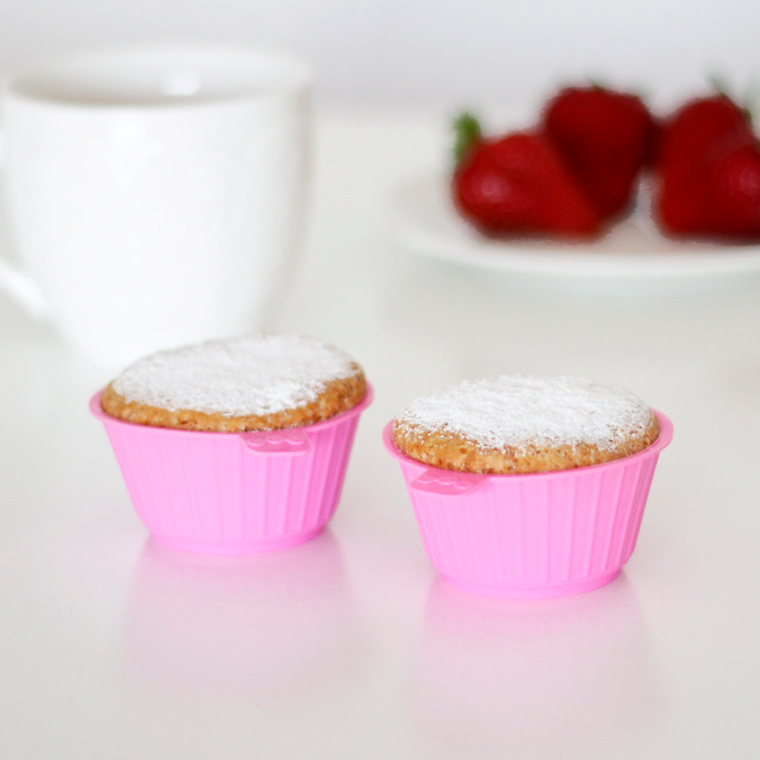 Molde Para Cupcakes Para 4 unidades 100% Silicón Platinum