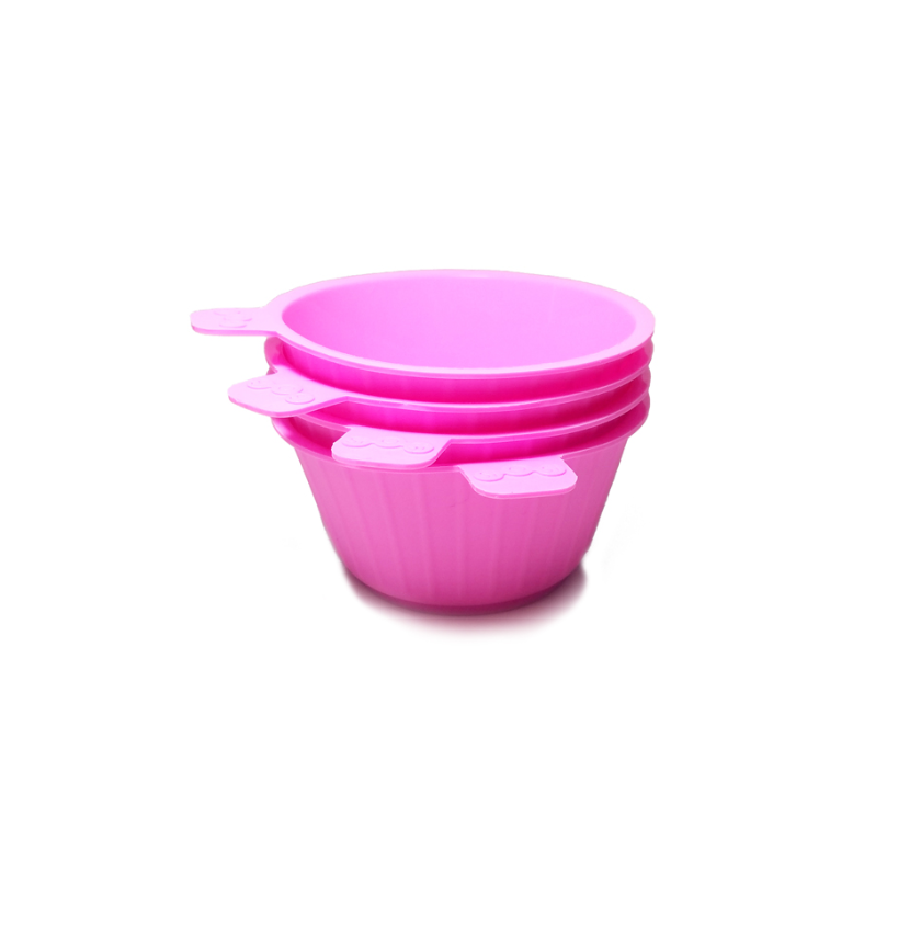 Molde Para Cupcakes Para 4 unidades 100% Silicón Platinum