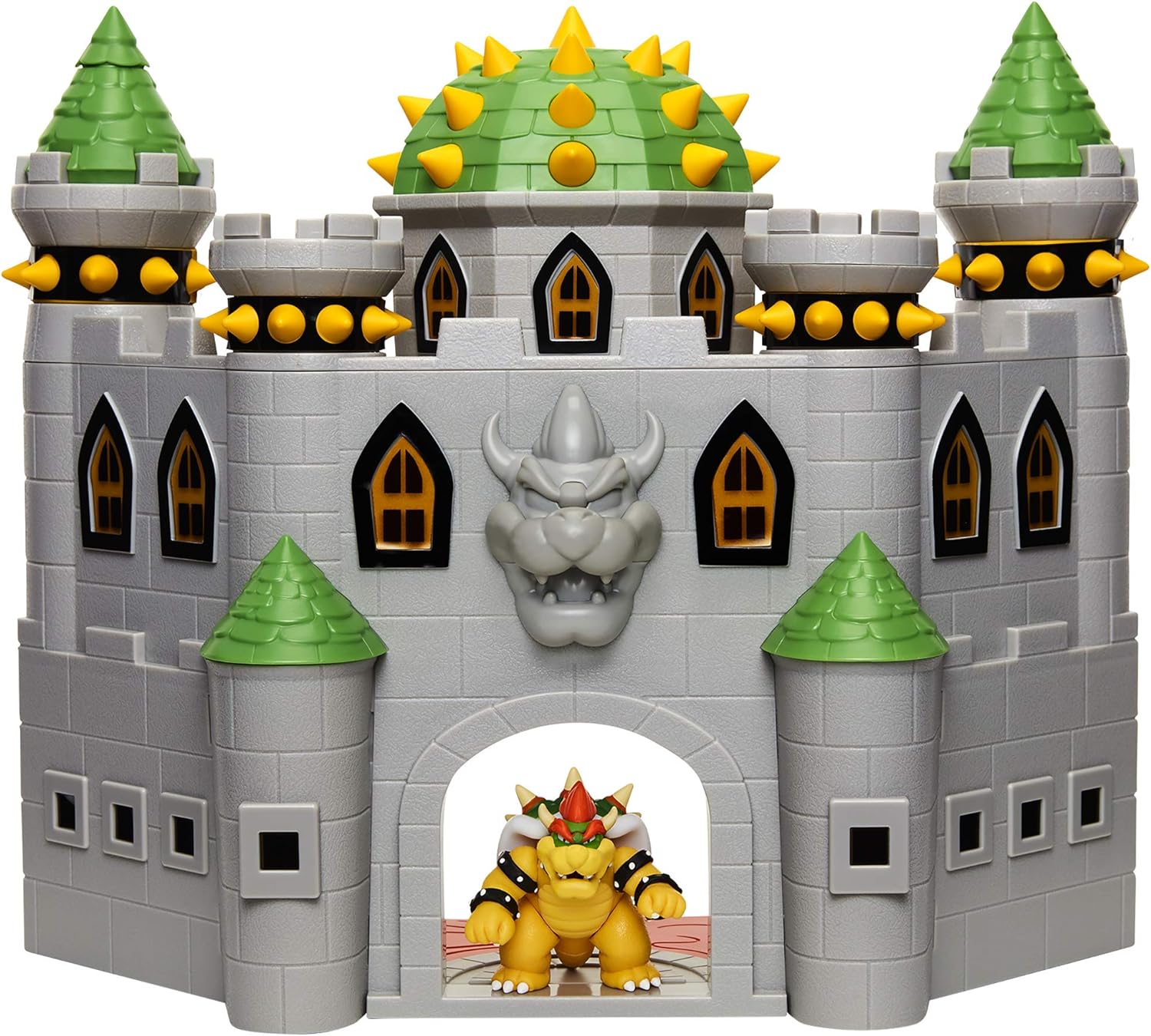 Figura Nintendo Bowsers Castle Super Mario Deluxe Exclusiva Bowser Articulado