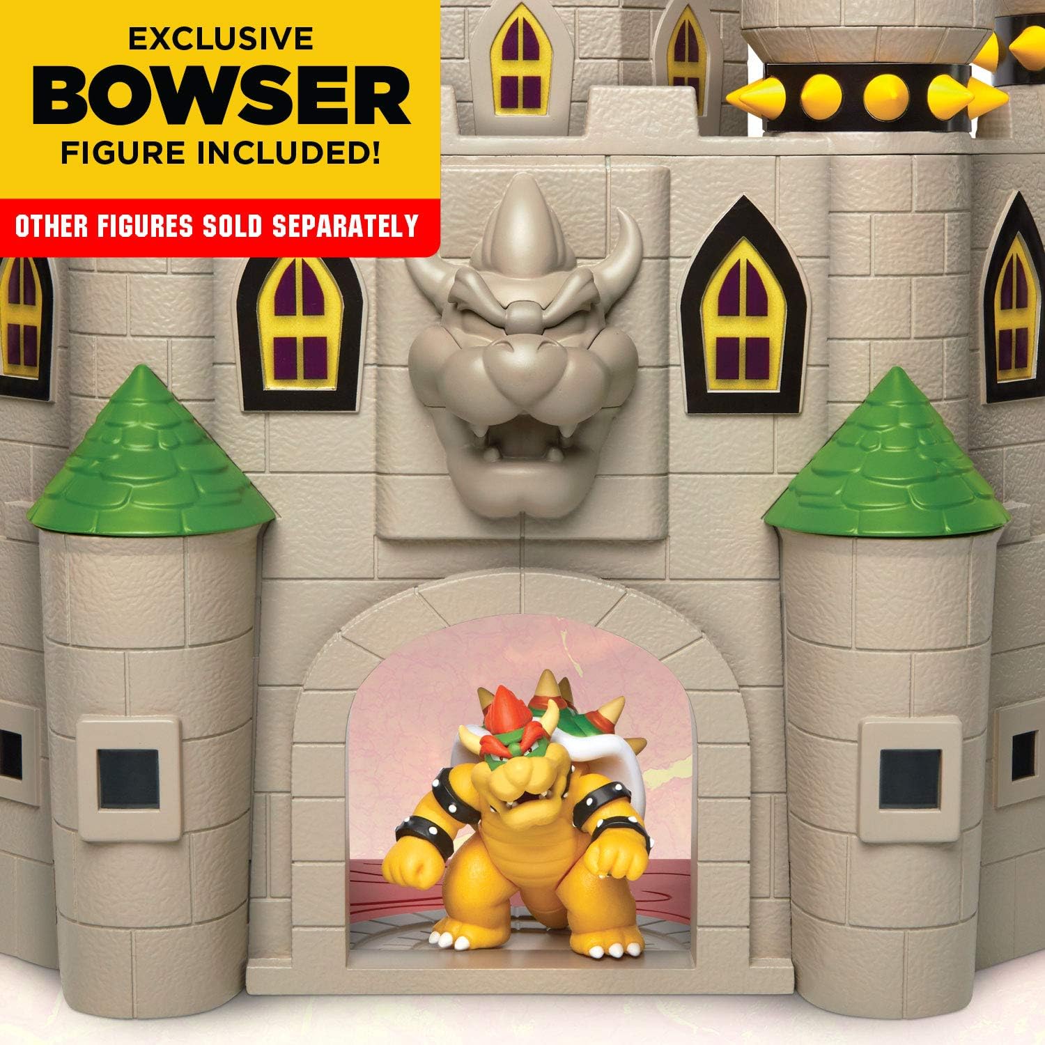 Figura Nintendo Bowsers Castle Super Mario Deluxe Exclusiva Bowser Articulado