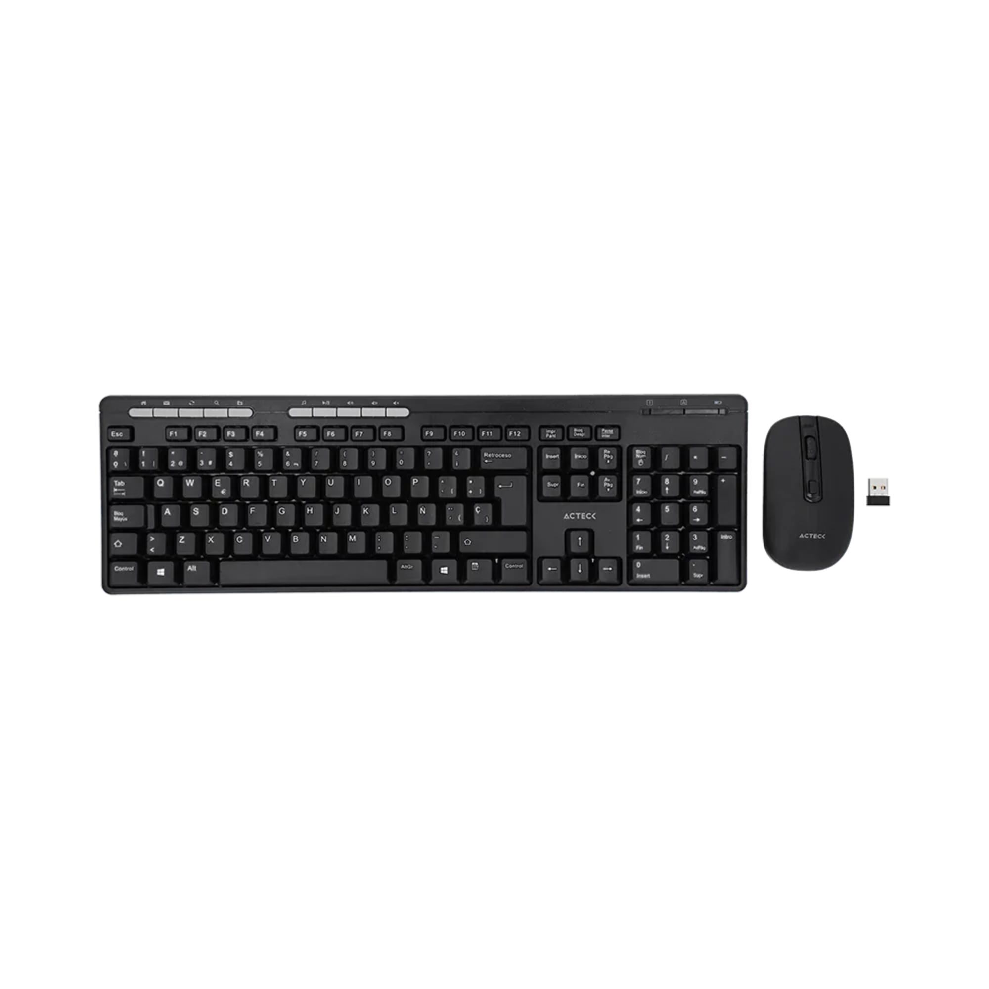 Kit de Teclado y Mouse Acteck Creator MK450, Inalámbrico, USB, Negro