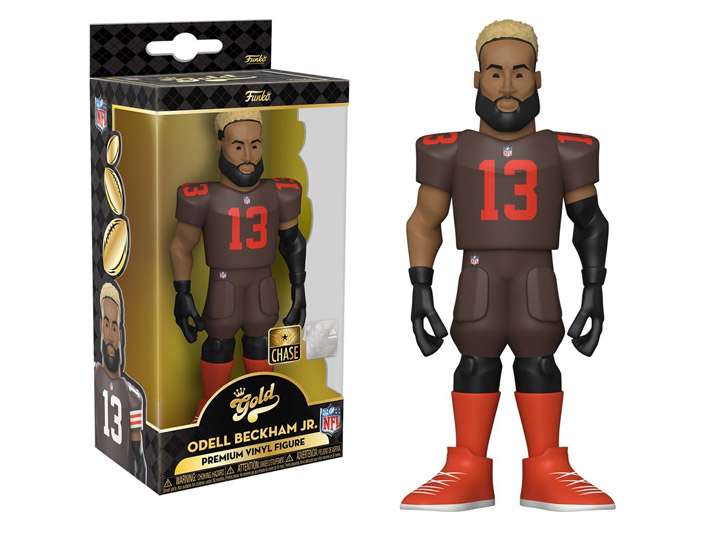 Funko NFL Cleveland Browns Gold Odell Beckham Jr. 5-Inch Premium Vinyl Chase