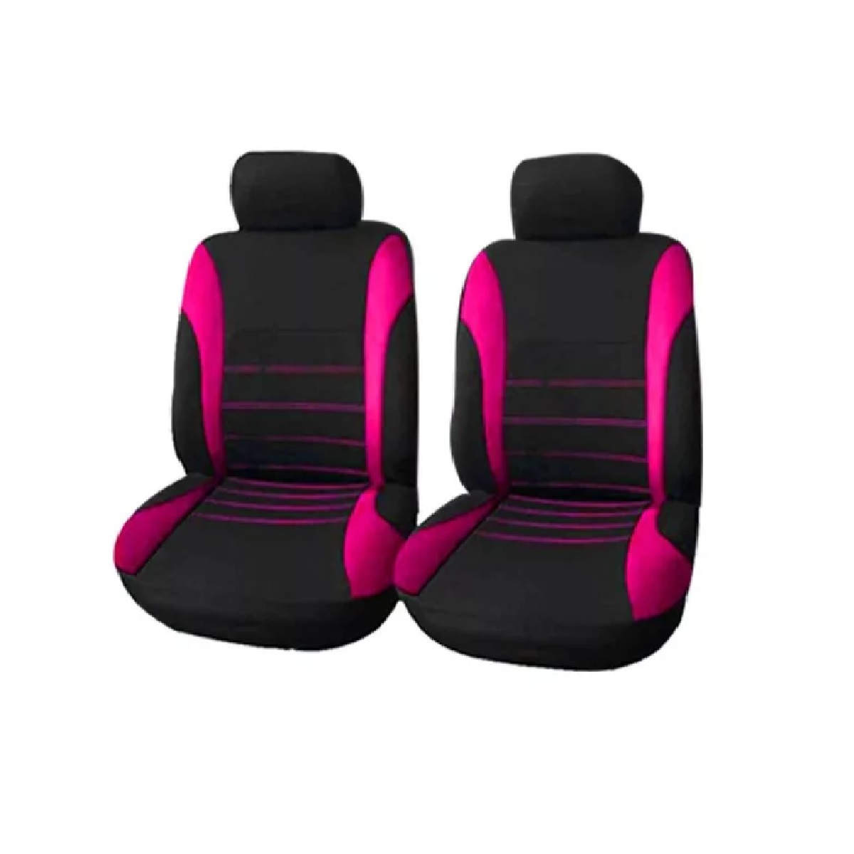 2 Fundas Para Asientos Delanteros De Auto Universal Fucsia