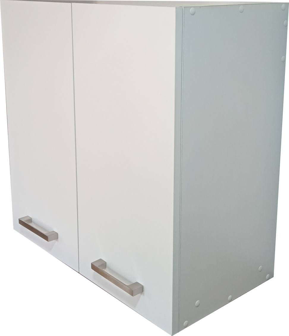 ALACENA DE COCINA 2 PUERTAS DOBLE BASE 60CM CON 2 PUERTAS COLOR BLANCO, ENTREPAÑO MOVIBLE JH.