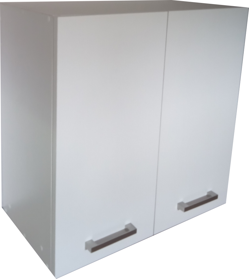 ALACENA DE COCINA 2 PUERTAS DOBLE BASE 60CM CON 2 PUERTAS COLOR BLANCO, ENTREPAÑO MOVIBLE JH.