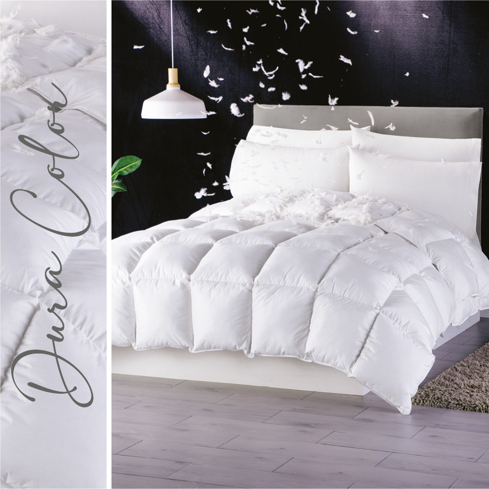 Edredón De Pluma Suave Premium Matrimonial Blanco Concord