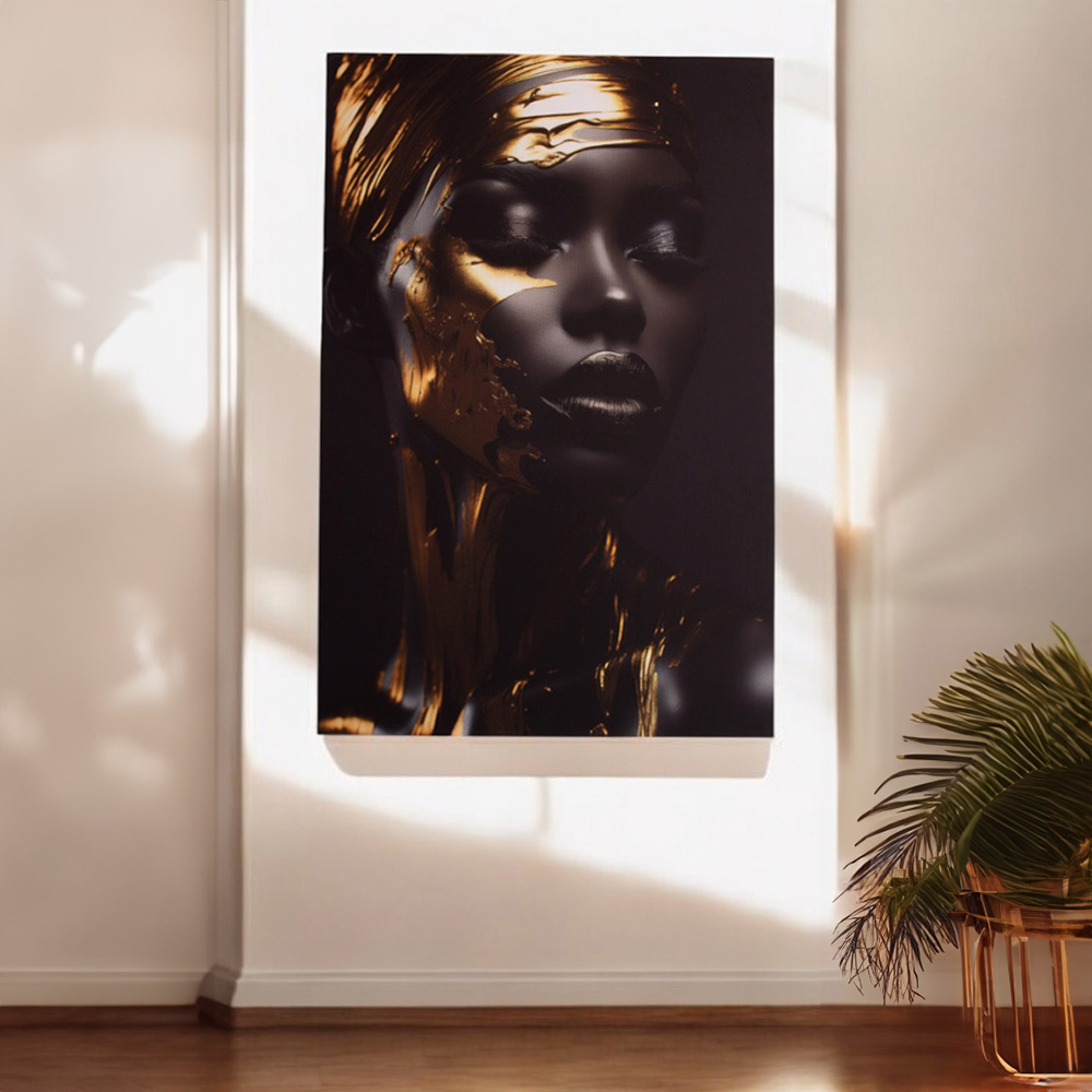 Ilios Innova | Cuadro Decorativo Fotografía Artística Mujer 3, Impreso en Tela 80x120cm, Impresión digital de alta calidad