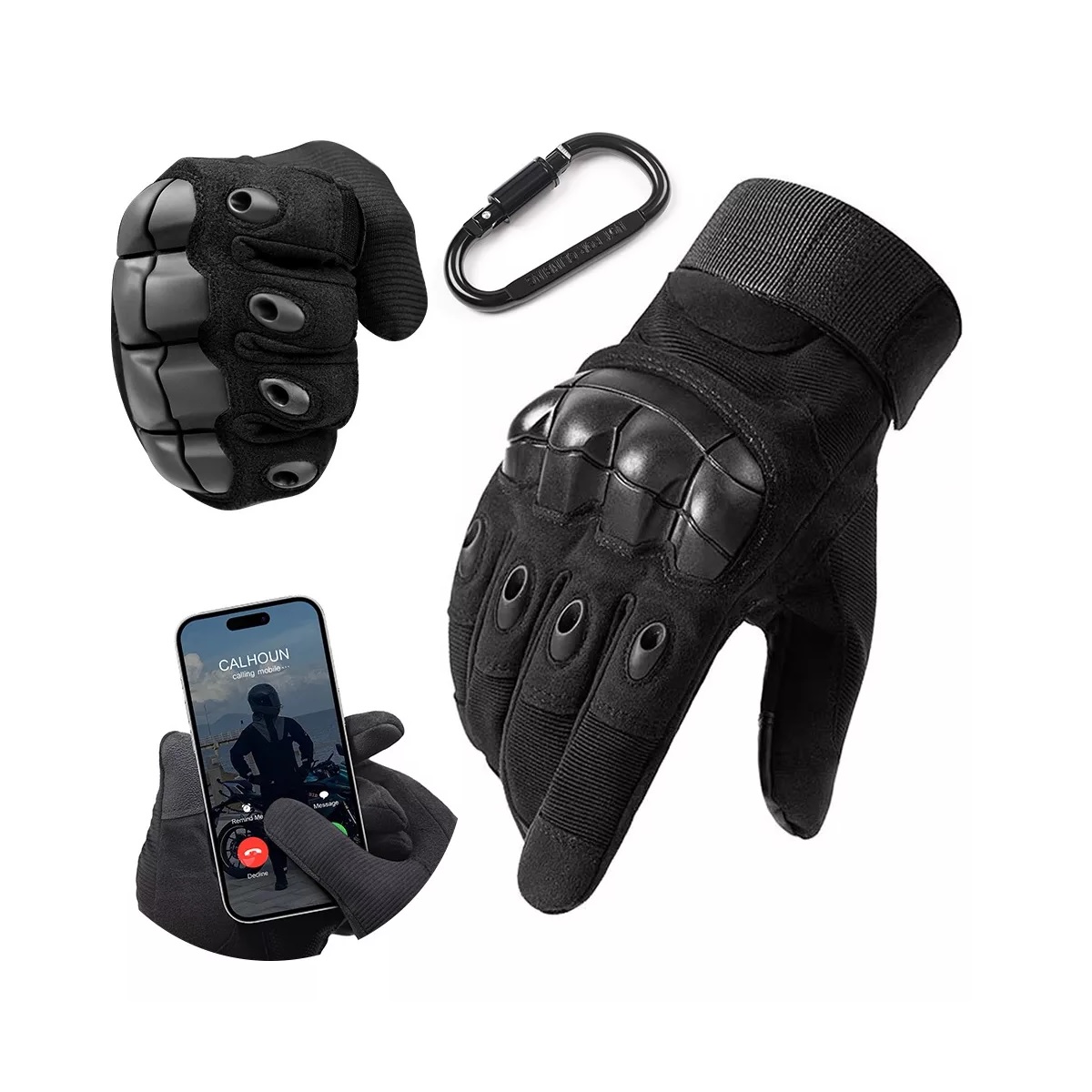 Guantes De Proteccion Anti Derrape Pantalla Táctil Talla L