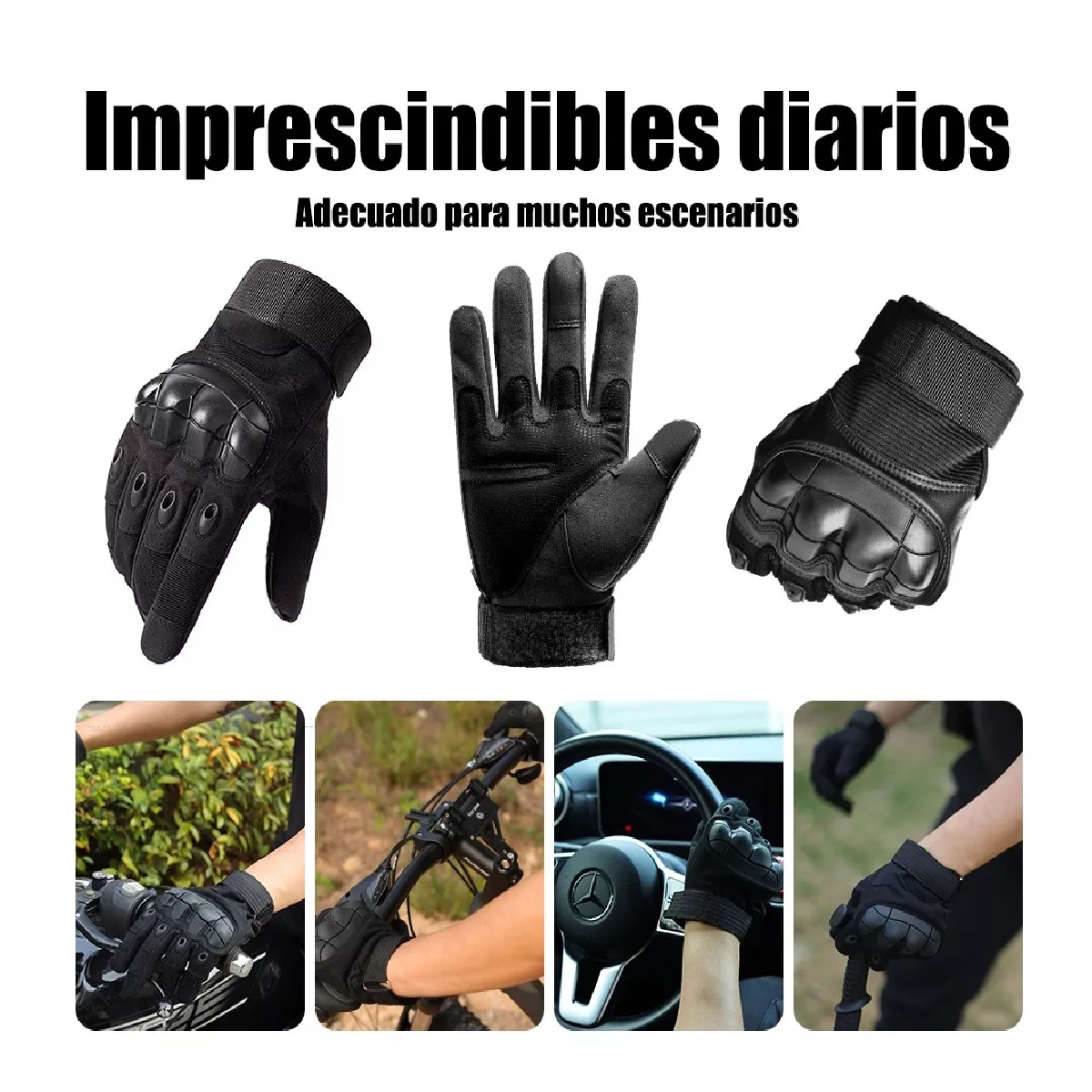 Guantes De Proteccion Anti Derrape Pantalla Táctil Talla L