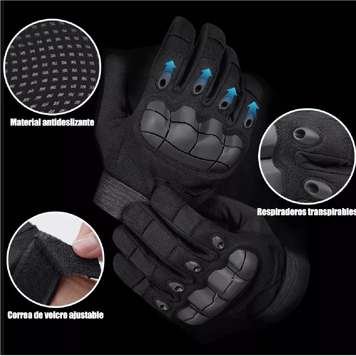 Guantes De Proteccion Anti Derrape Pantalla Táctil Talla L