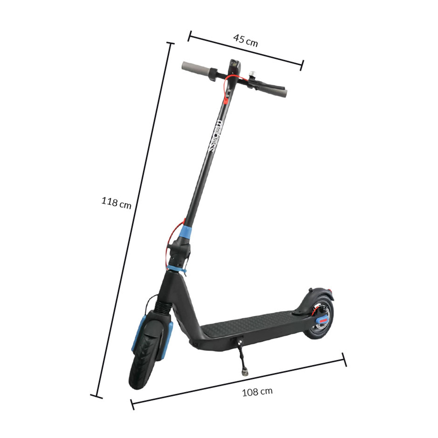 Scooter Eléctrico Plegable Moboss MB3 25km/h Negro