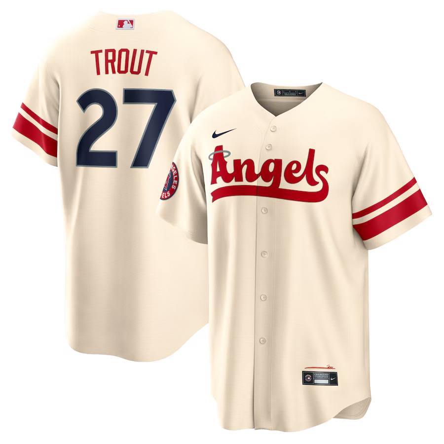 Jersey Original Nike Beisbol MLB Los Angeles Angels Anaheim city connect #27