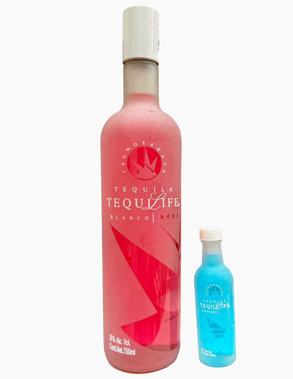 Tequila Tequilife Blanco Rosa 750 Ml Con 50 Ml Reposado