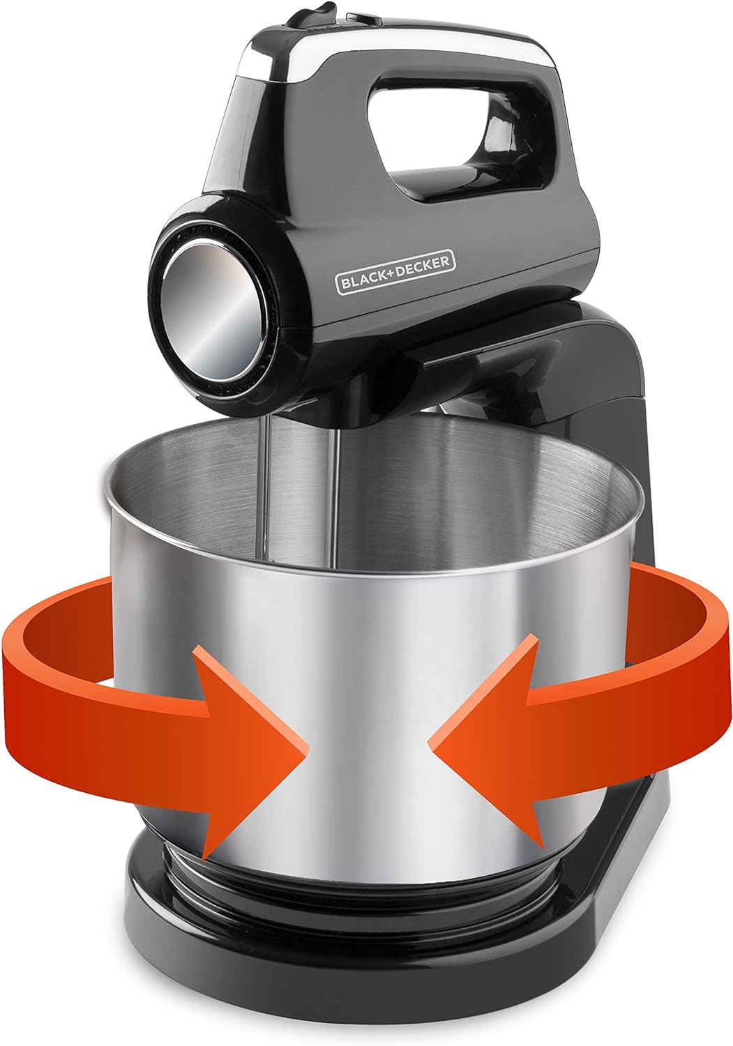 Black & Decker MX1200 Batidora de Pedestal en Color Negro/Plata