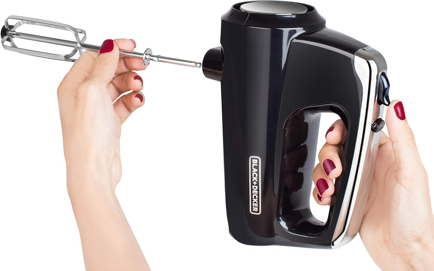 Black & Decker MX1200 Batidora de Pedestal en Color Negro/Plata