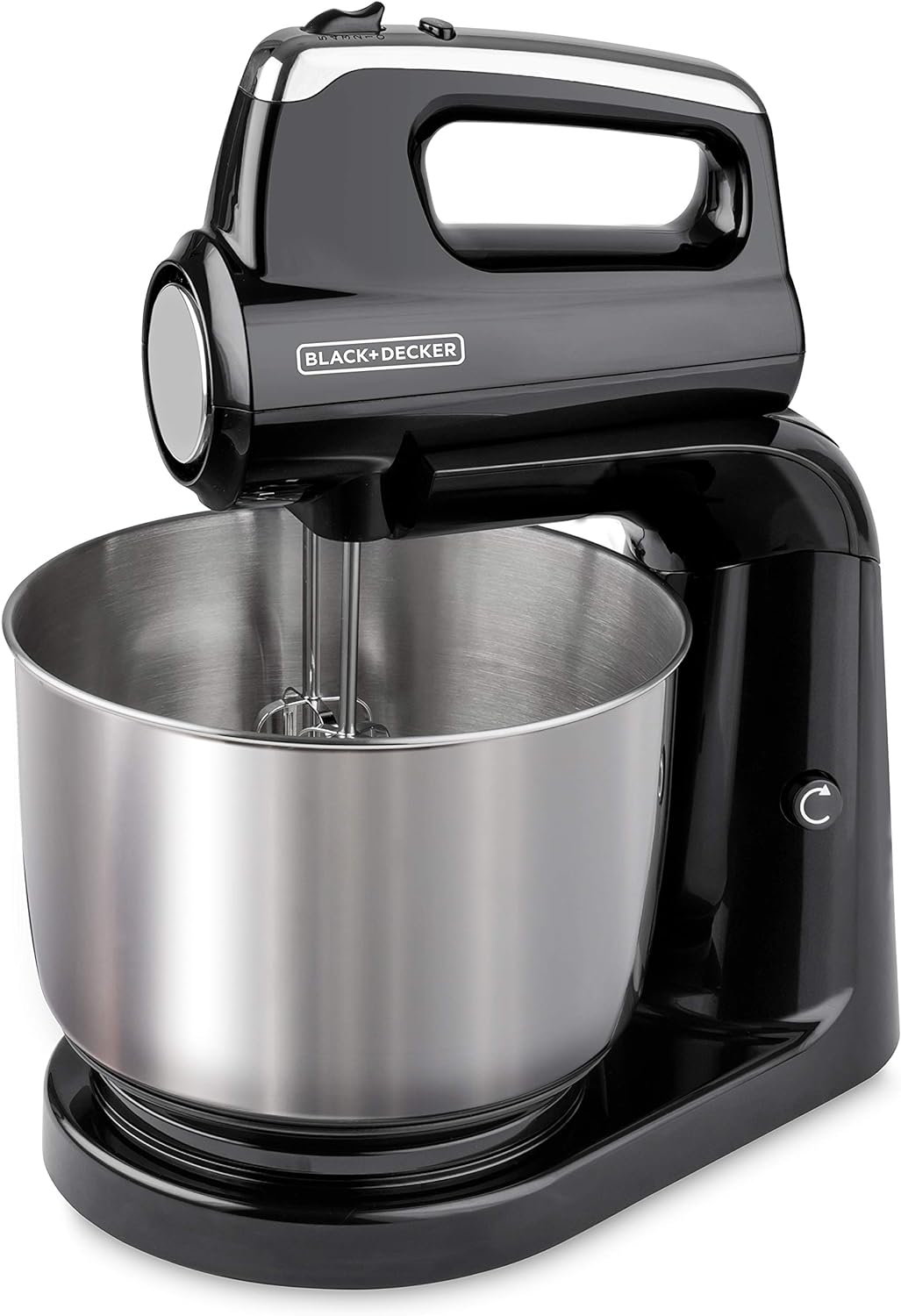 Black & Decker MX1200 Batidora de Pedestal en Color Negro/Plata