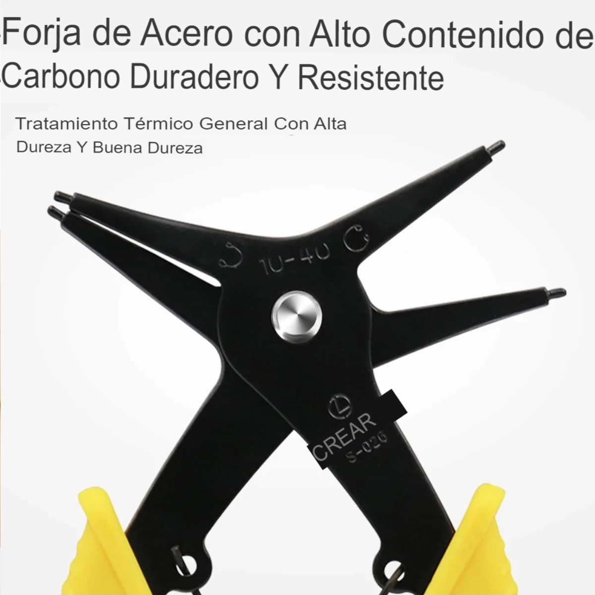 Pinzas alicates internos externos anillos presión doble propósito herramientas montaje desmontaje