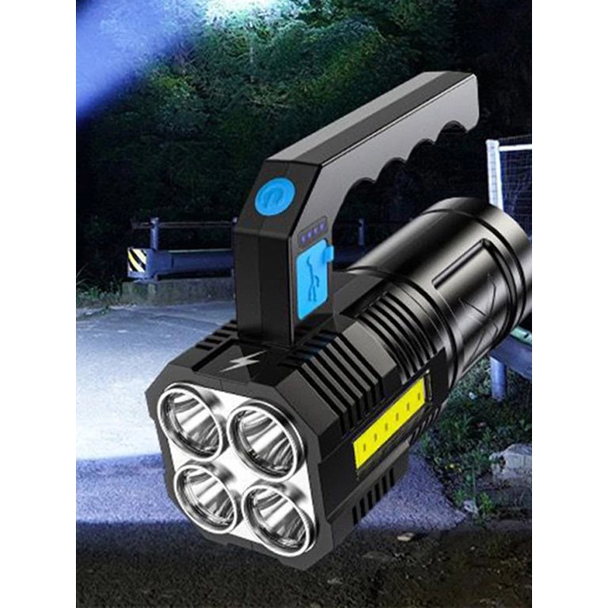 Lámpara Led Recargable De Mano Con 4 Leds De Alta Potencia