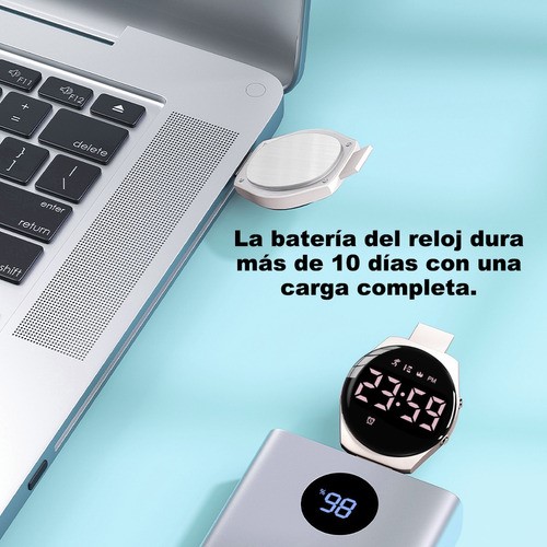 Reloj Digital para Niños Con Contador De Pasos Y Calorías Diseño Gato Blanco