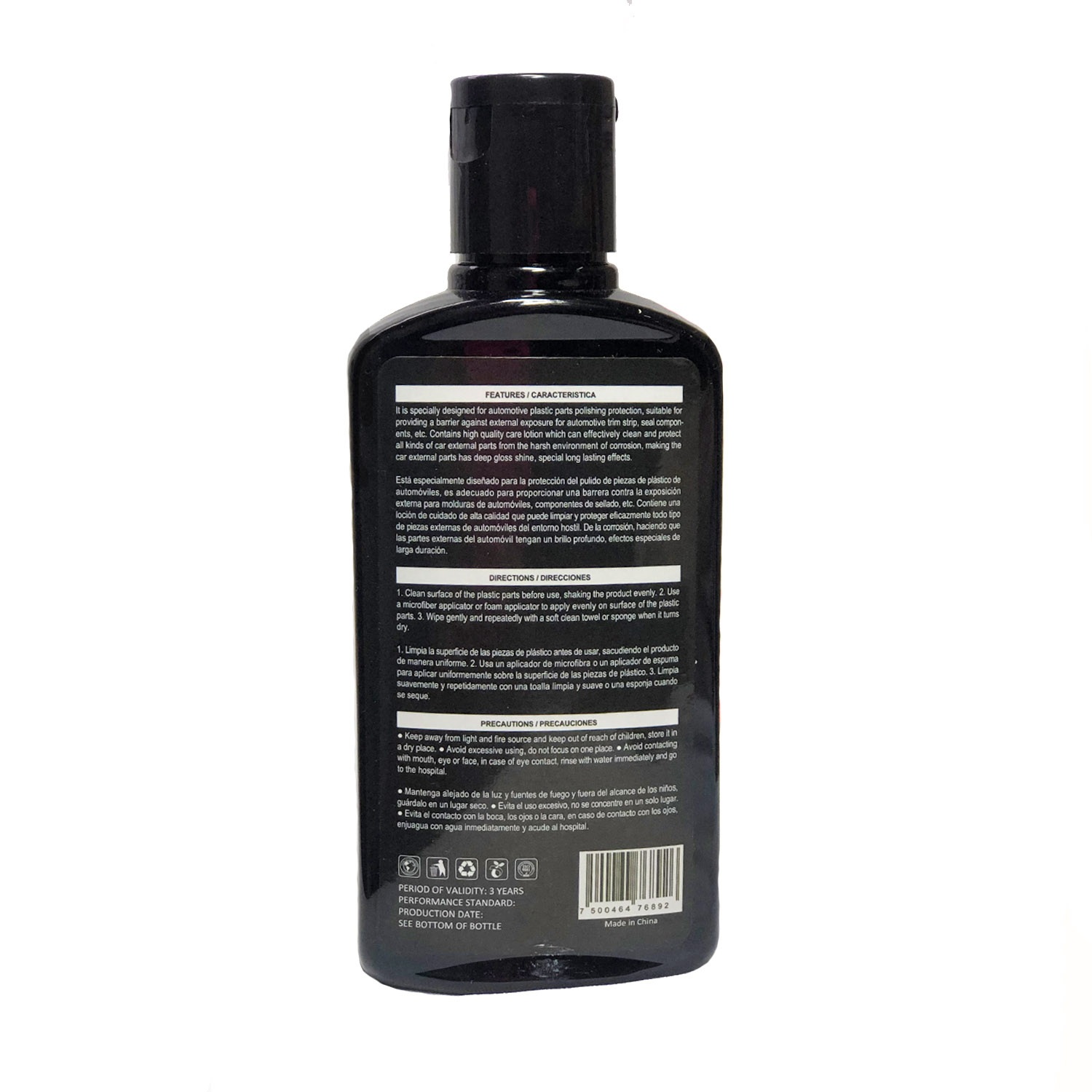 Cera para auto Amazing Ceramic Wax Recubrimiento Cerámico, acabado recién pulido + Restaurador de plásticos