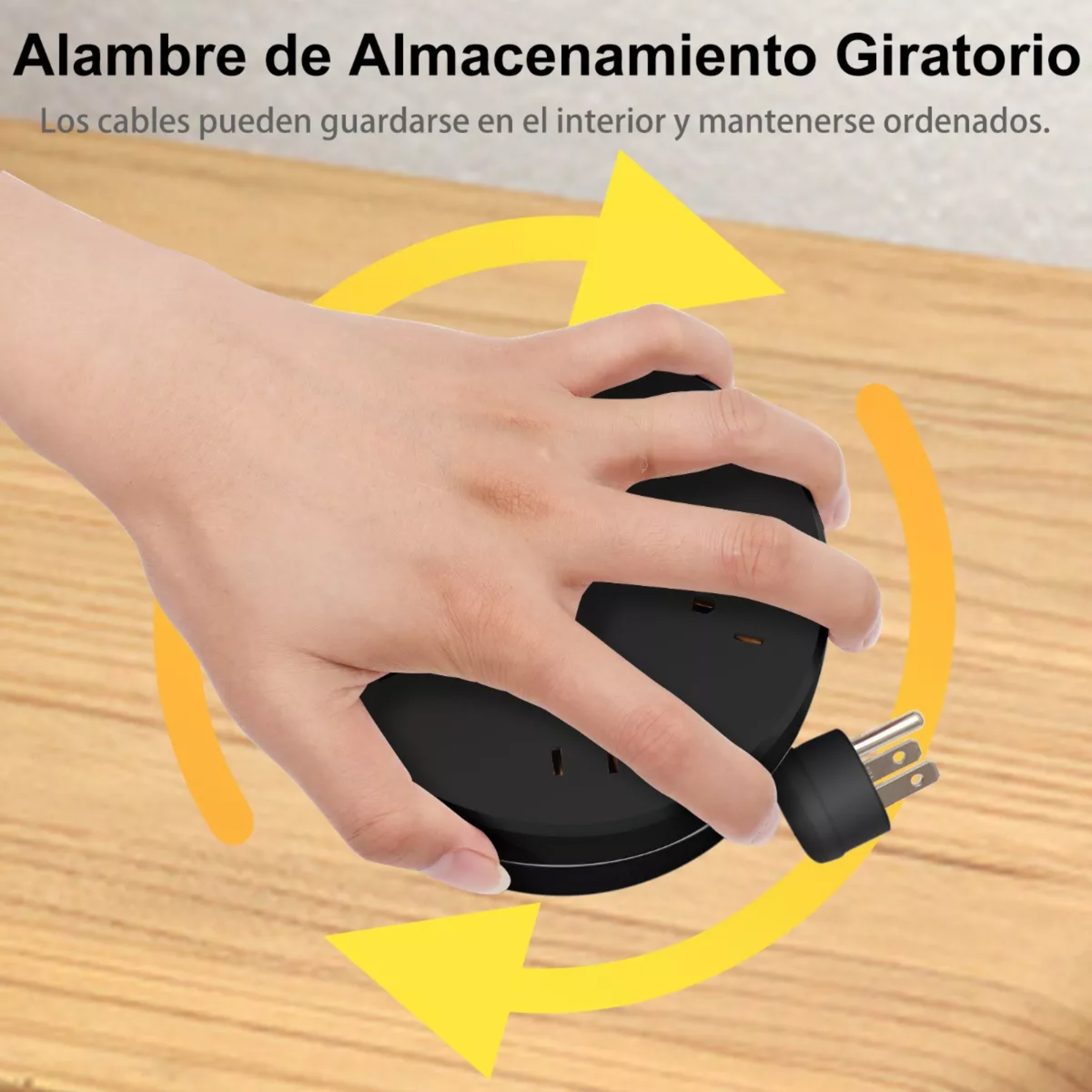 Regleta Cargador Multicontactos Con 4 Salidas Y 2 Usb