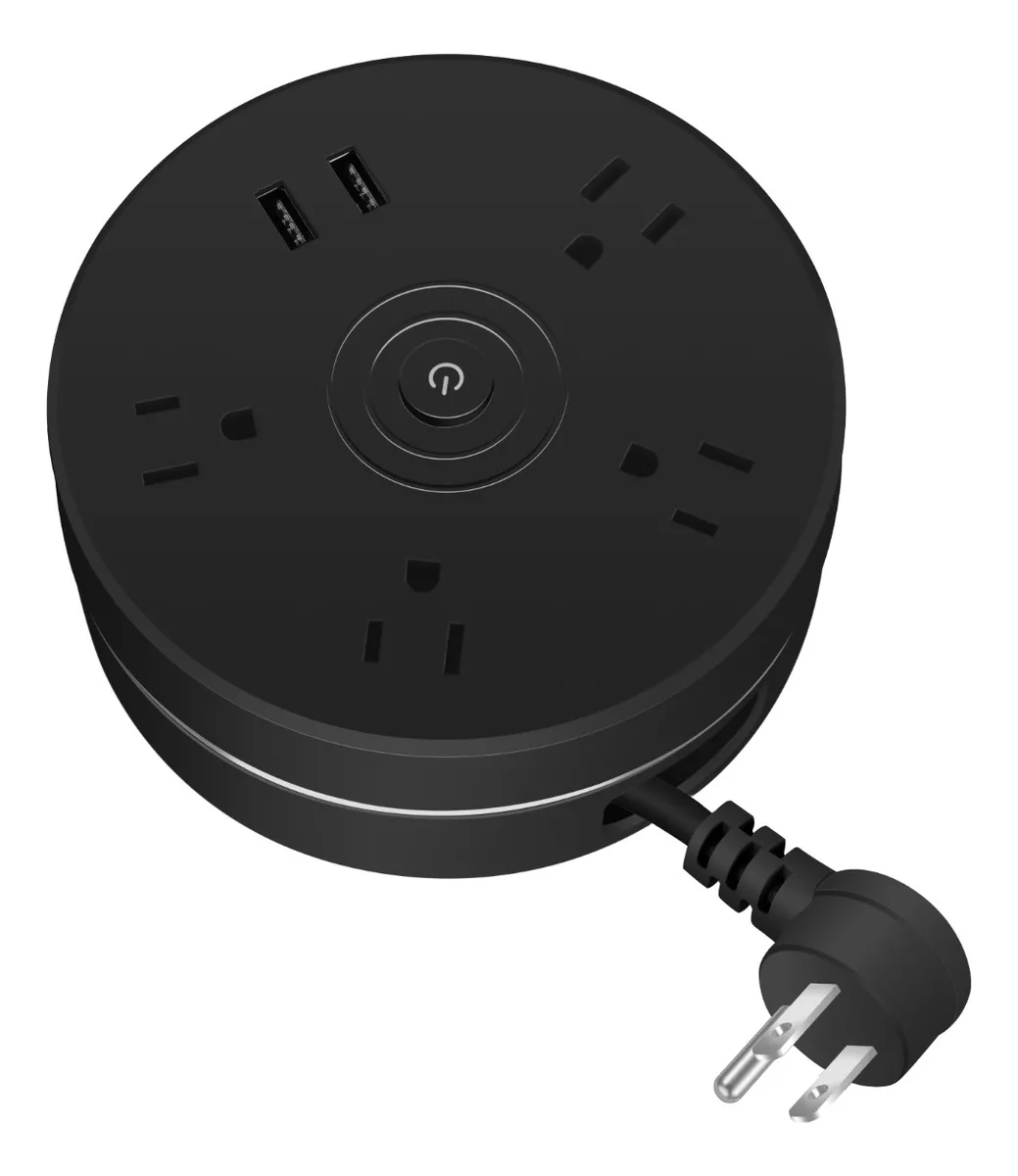 Regleta Cargador Multicontactos Con 4 Salidas Y 2 Usb
