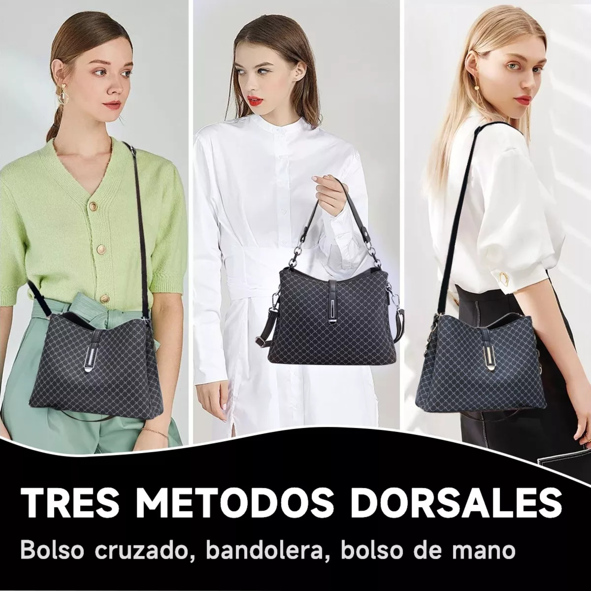 Bolso Para Mujer De Cuero Crossbody Bandelora Dama Moderna