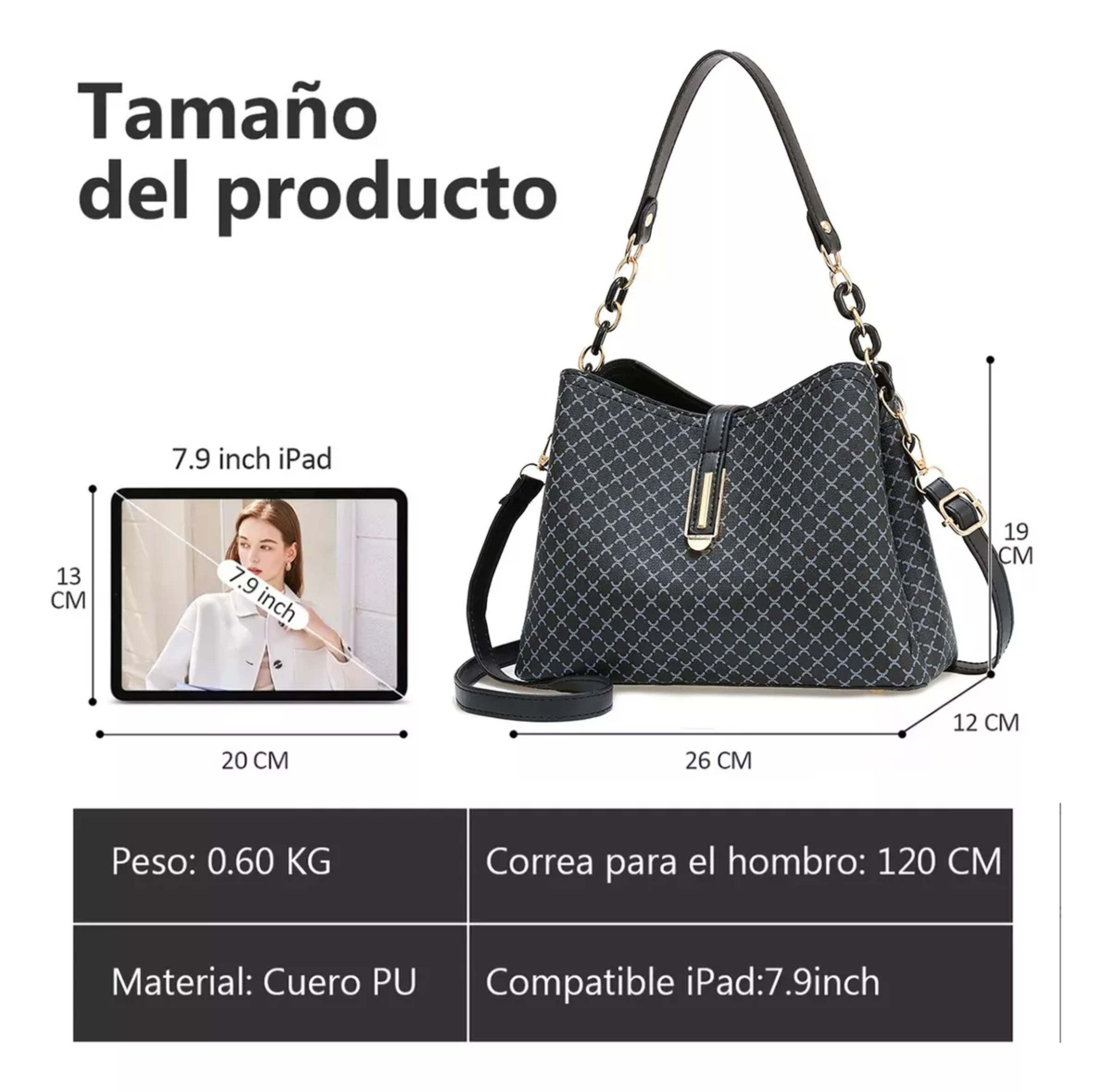 Bolso Para Mujer De Cuero Crossbody Bandelora Dama Moderna