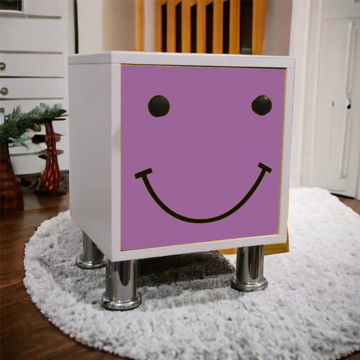 Buró Recamara Moderno Alta Calidad Niños Infantil Envio Ensamblado Morado