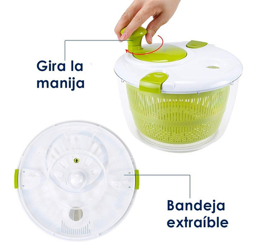 U Chef Spinner Para Ensaladas, Centrifugadora De Ensalada