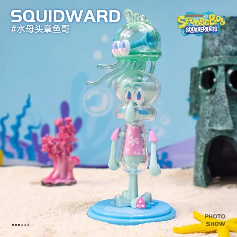 Figura Colección Mystery Bob Esponja SquarePants Serie Medusa Oficial Importado
