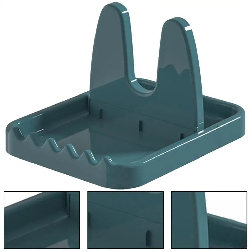 Soporte Tapas Plegable Organizador Tapa Sartén Olla Cucharones ROSA