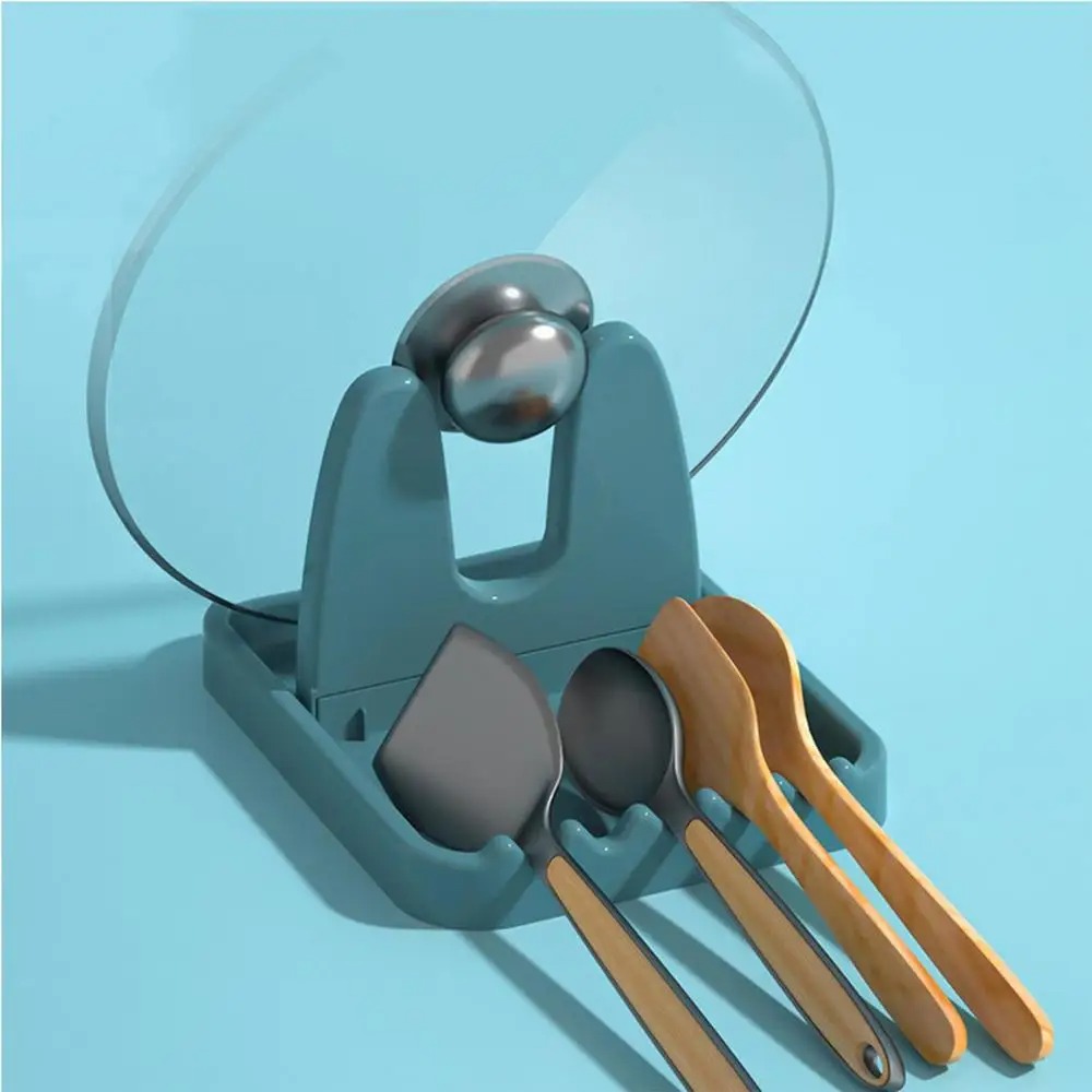 Soporte Tapas Plegable Organizador Tapa Sartén Olla Cucharones ROSA
