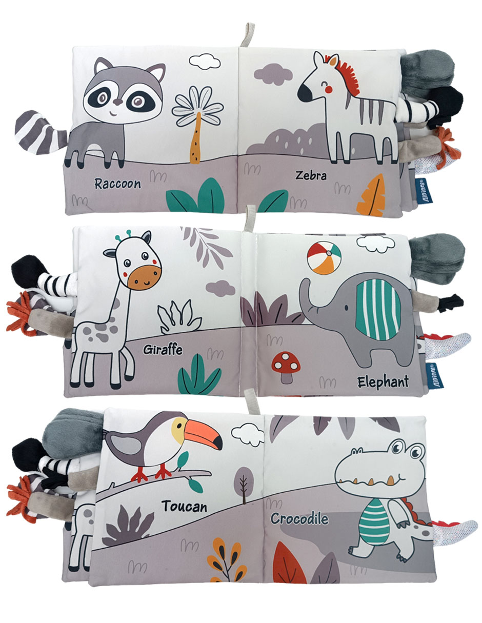 Set de 2 Libros Texturas Interactivos Estimulación para bebe