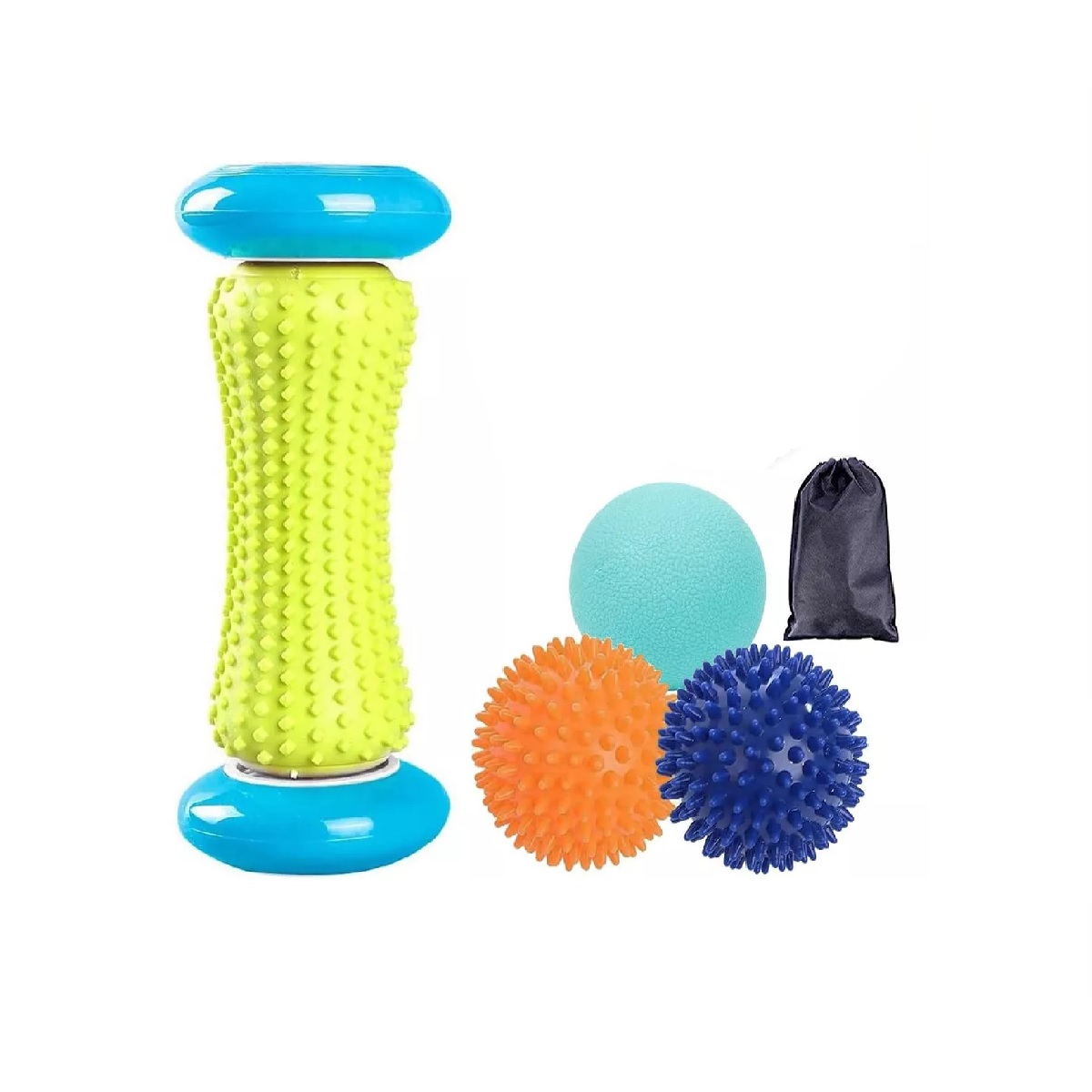 Set Rodillo Con Pelotas Para Masajes De Pies, Bola De Masaje 4pz