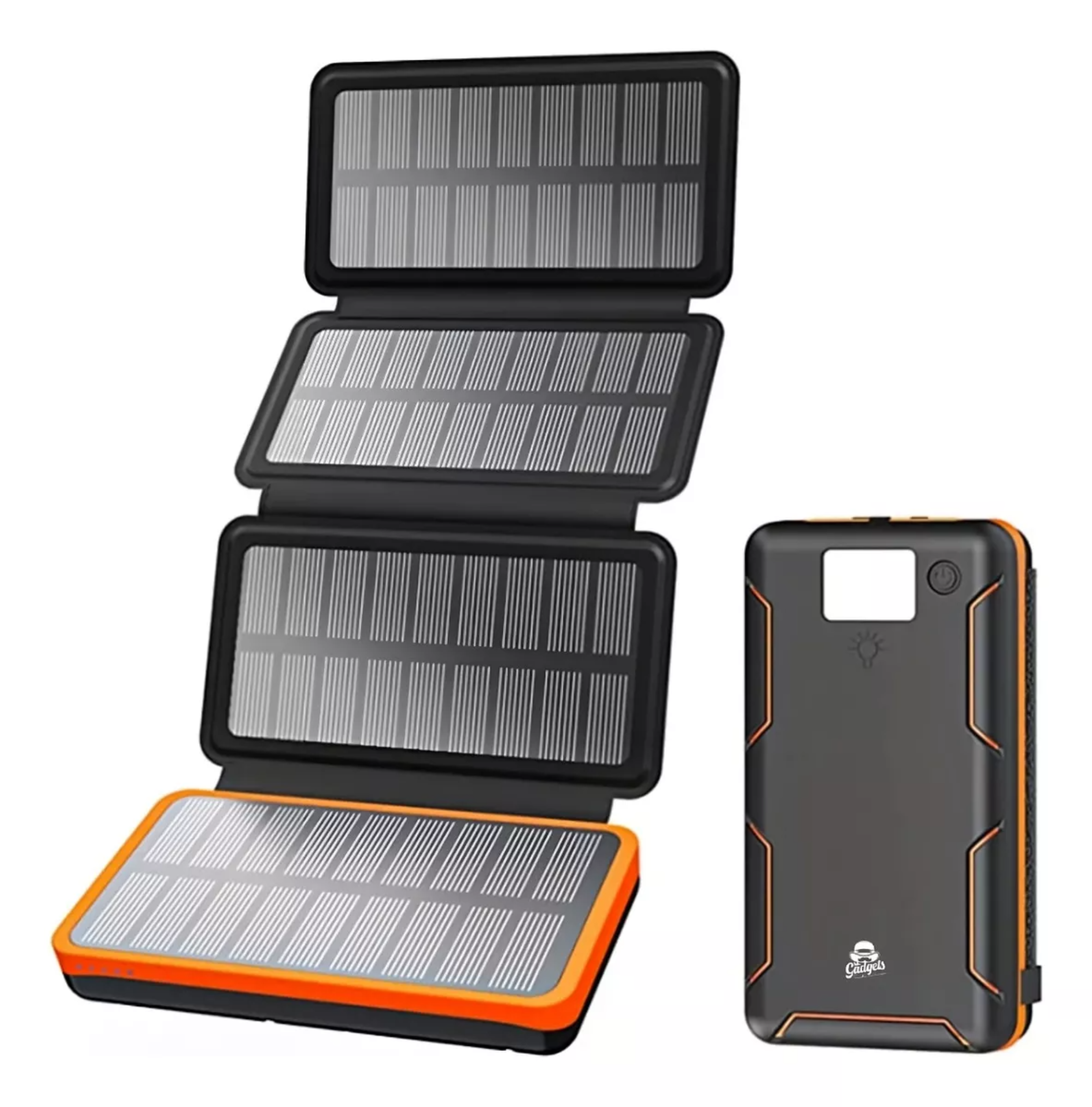 Power Bank Nova Charger Plus 20,000mah Batería Portátil Con 4 Paneles Solares