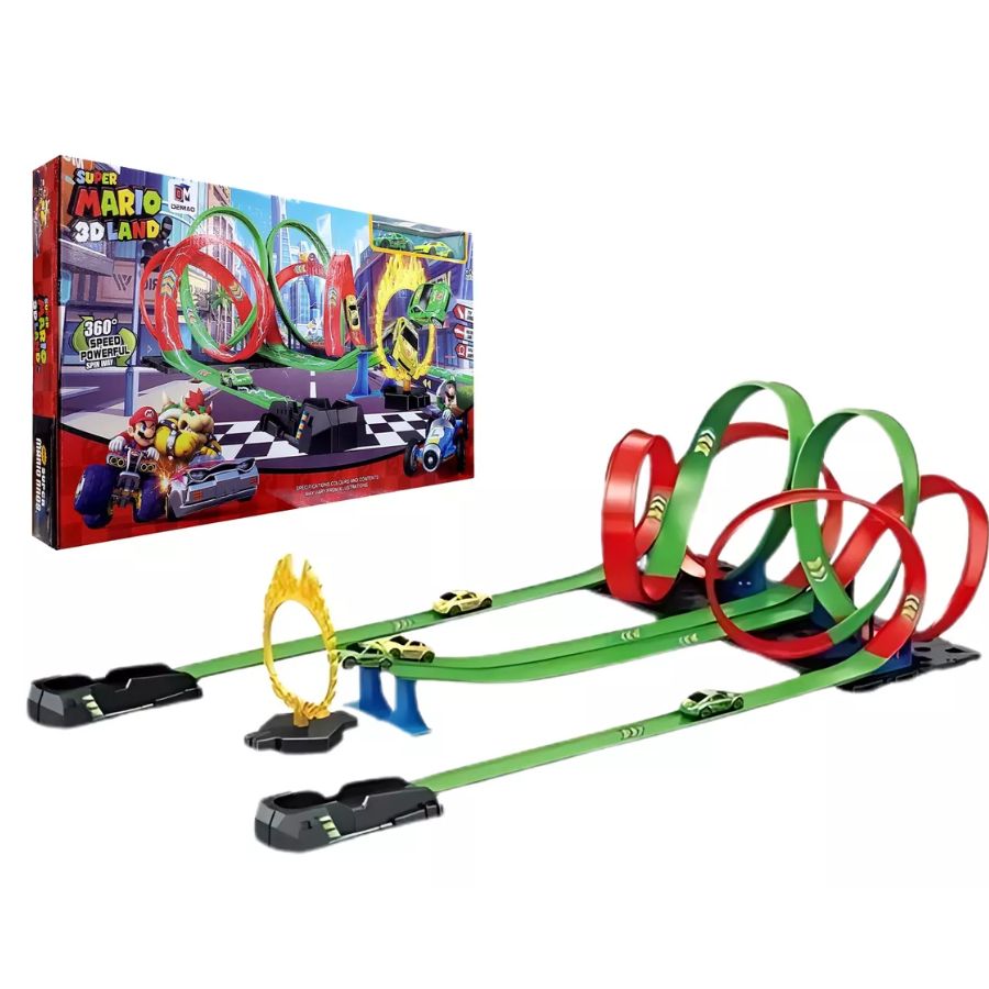 Pista De Juguete Super Mario Kart Bros 3d Land 97cm 