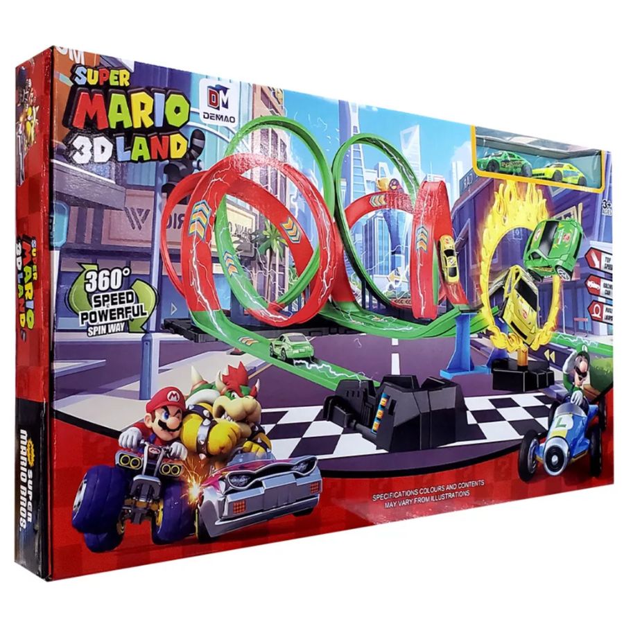 Pista De Juguete Super Mario Kart Bros 3d Land 97cm 