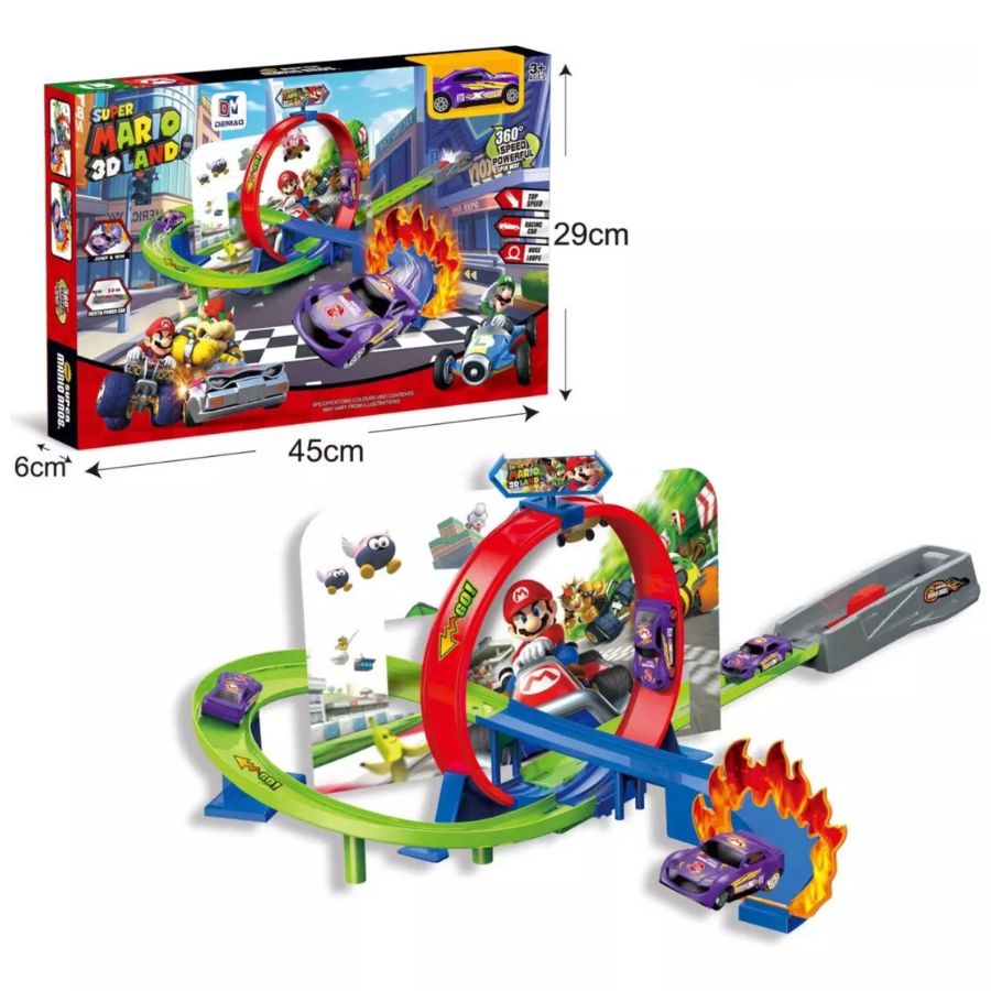 Pista De Juguete Super Mario Kart Bros 3d Land 82cm Carrera