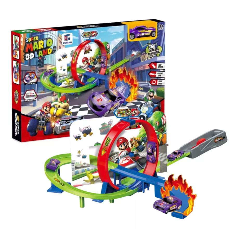 Pista De Juguete Super Mario Kart Bros 3d Land 82cm Carrera