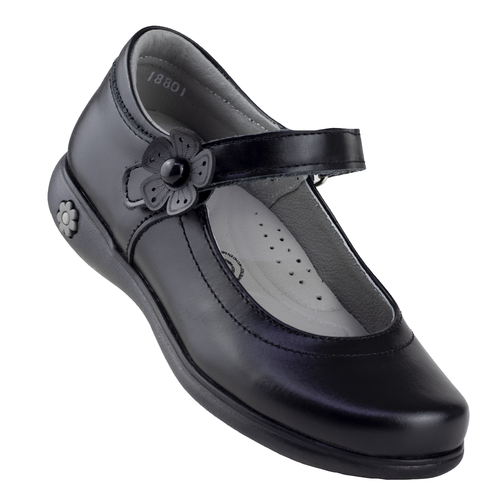 Zapatos Escolares Karsten Clasico Niña 18801-3a Negro Piel