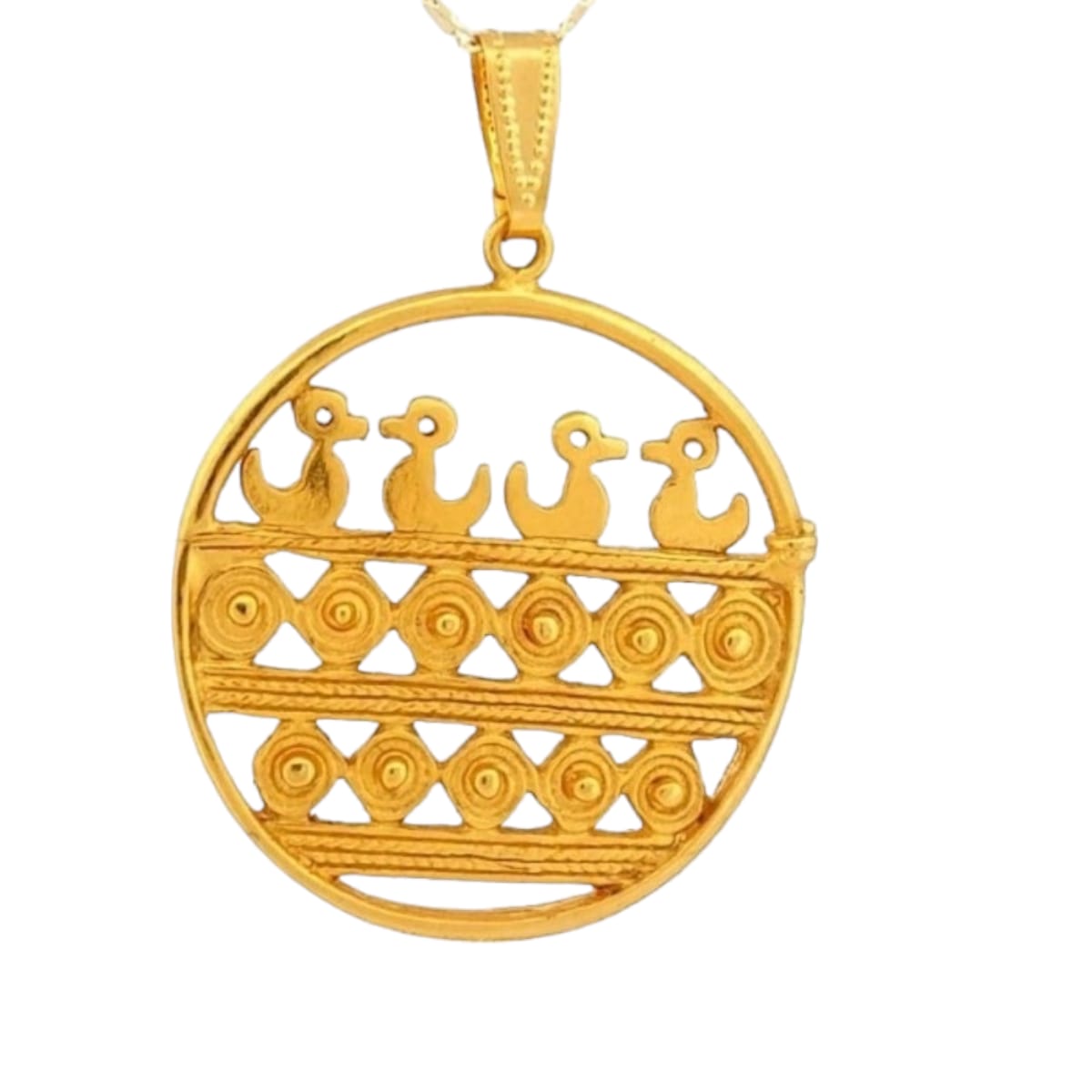 Dije Medallón Sinú Oro Precolombino Joyeria M De Leon