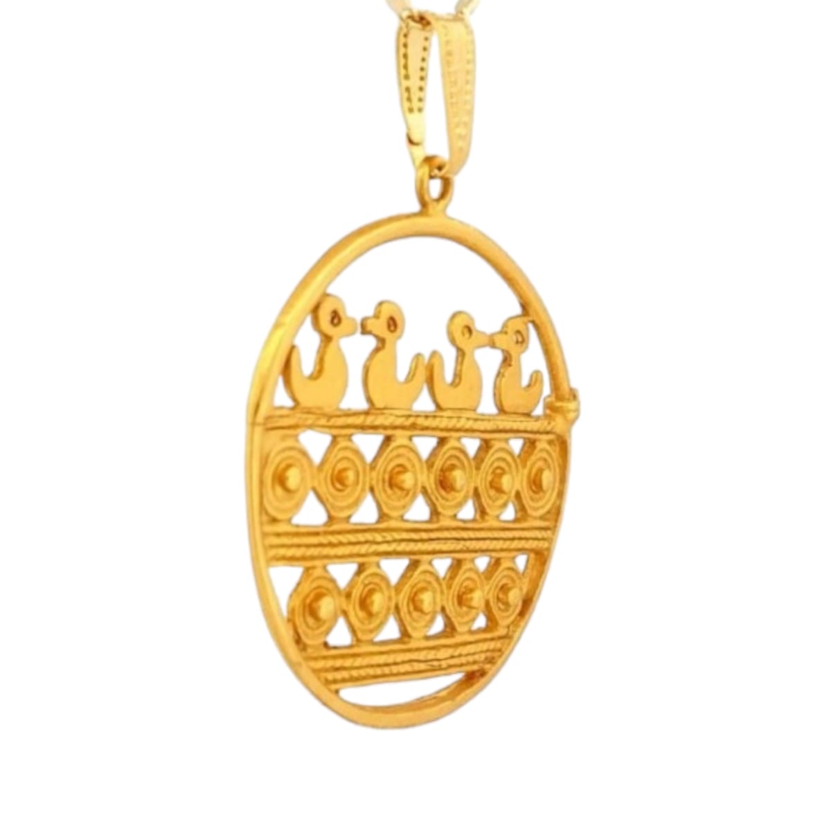 Dije Medallón Sinú Oro Precolombino Joyeria M De Leon